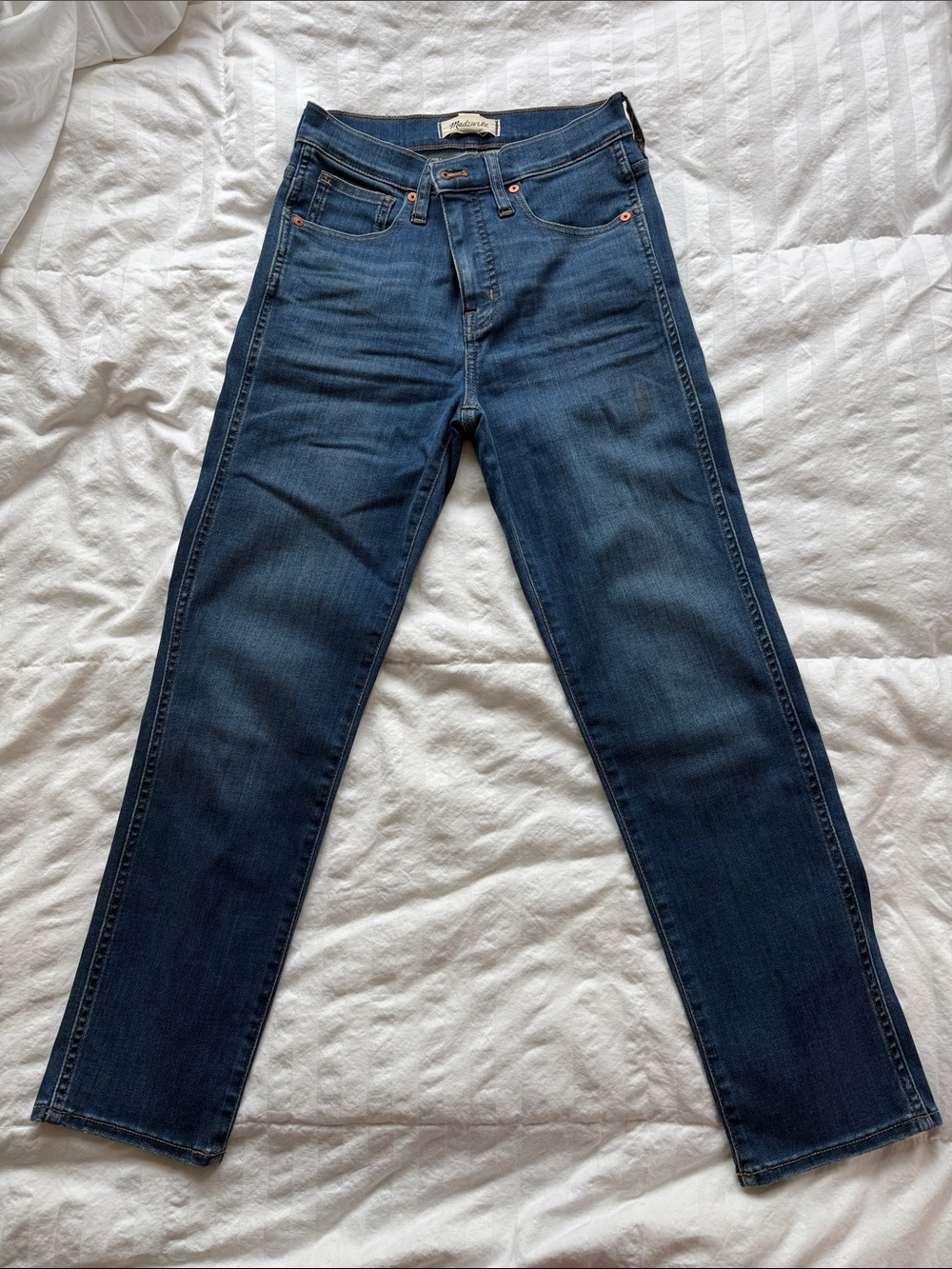 Madewell Slim Skinny Jeans in Deep Indigo